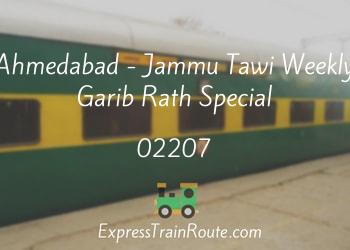 02207-ahmedabad-jammu-tawi-weekly-garib-rath-special