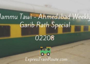 02208-jammu-tawi-ahmedabad-weekly-garib-rath-special