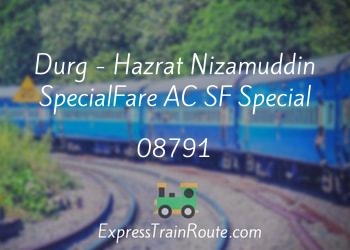 08791-durg-hazrat-nizamuddin-specialfare-ac-sf-special