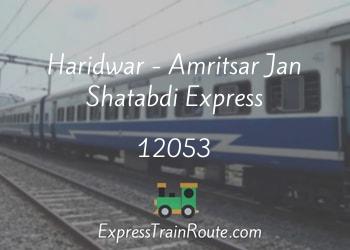12053-haridwar-amritsar-jan-shatabdi-express