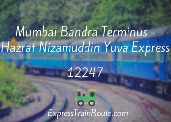 12247-mumbai-bandra-terminus-hazrat-nizamuddin-yuva-express