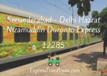 12285-secunderabad-delhi-hazrat-nizamuddin-duronto-express