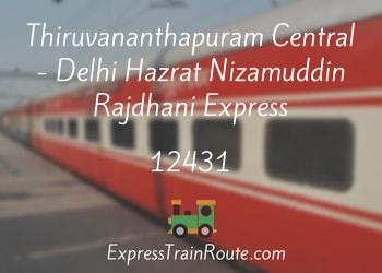 12431-thiruvananthapuram-central-delhi-hazrat-nizamuddin-rajdhani-express