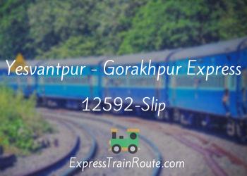 12592-Slip-yesvantpur-gorakhpur-express