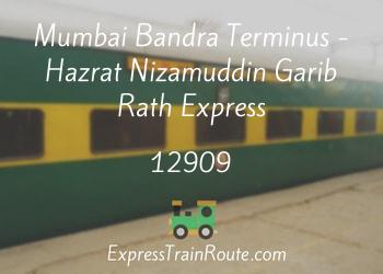 12909-mumbai-bandra-terminus-hazrat-nizamuddin-garib-rath-express
