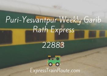 22883-puri-yesvantpur-weekly-garib-rath-express