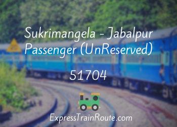 51704-sukrimangela-jabalpur-passenger-unreserved