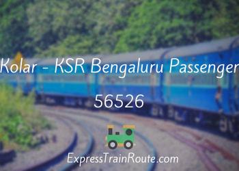 Bangalore To Kolar Distance By Road Kolar - Ksr Bengaluru Passenger - 56526 Route, Schedule, Status & Timetable