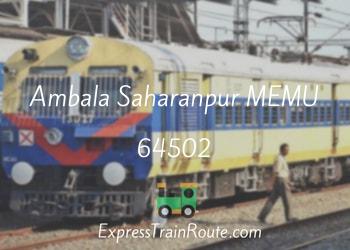 64502-ambala-saharanpur-memu