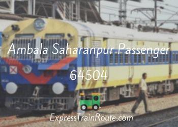 64504-ambala-saharanpur-passenger