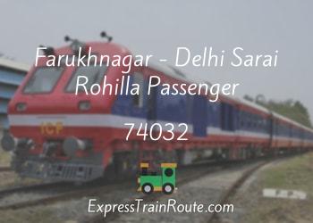 74032-farukhnagar-delhi-sarai-rohilla-passenger