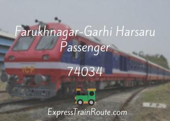 74034-farukhnagar-garhi-harsaru-passenger