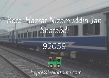 92059-kota-hazrat-nizamuddin-jan-shatabdi